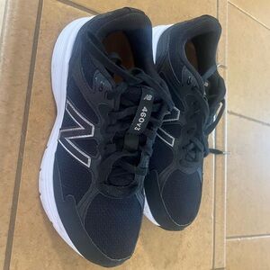 New Balance Black and White Athletic Shoes